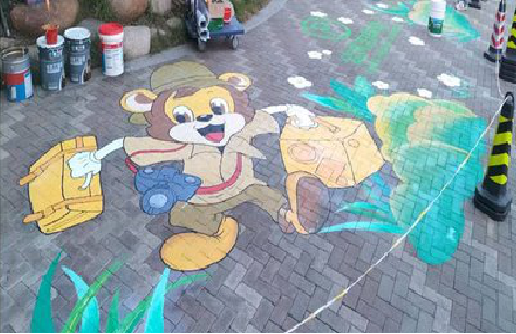 崇左夏季画地面彩绘会遇到的问题