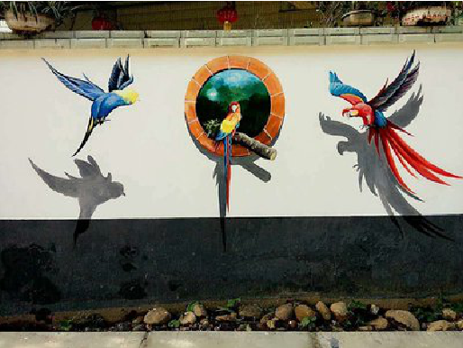 崇左视觉错位-3D墙绘设计