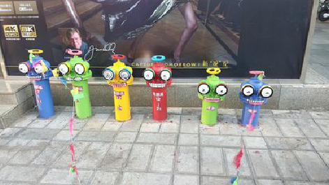 崇左商业区彩绘