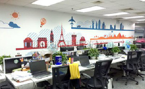 崇左教你设计办公室墙绘的方法。