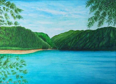 崇左在墙绘中,如何绘画绿水青山?